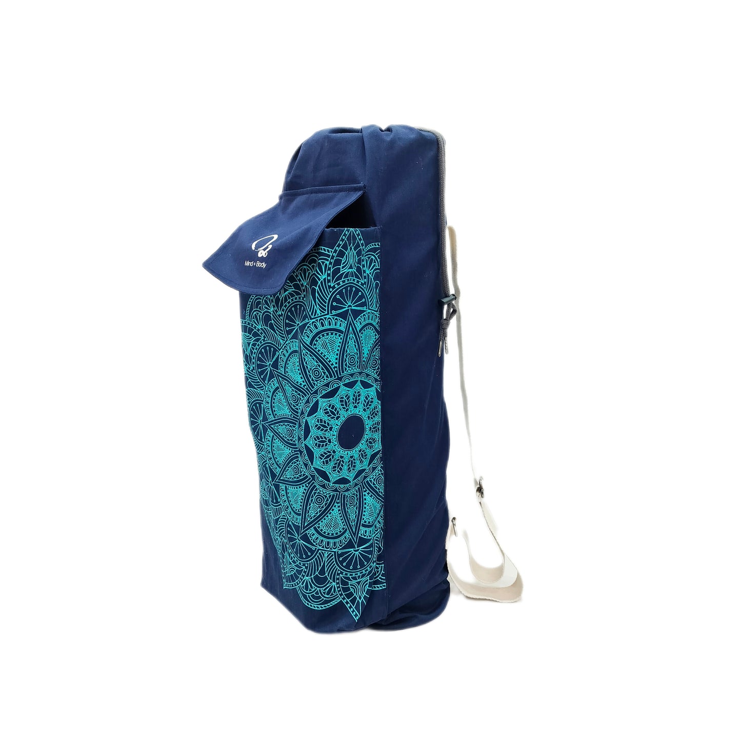 Navy Blue Mandela Yoga Bag with Double Block Pocket